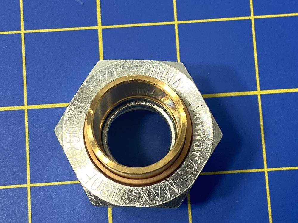 Jomar Valve 701-104G Dielectric Union, 3/4 in, Solder x FNPT, Steel