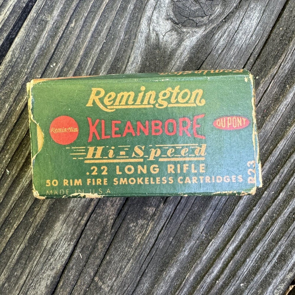 Remington Kleanbore High Speed .22 Long Rifle  Hollow Point box- empty