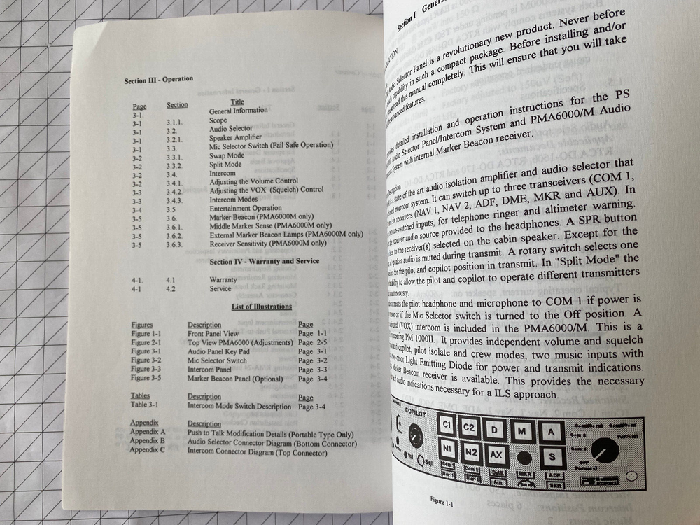 PMA 6000/M Audio Selector Panel Operators and Installation Manual