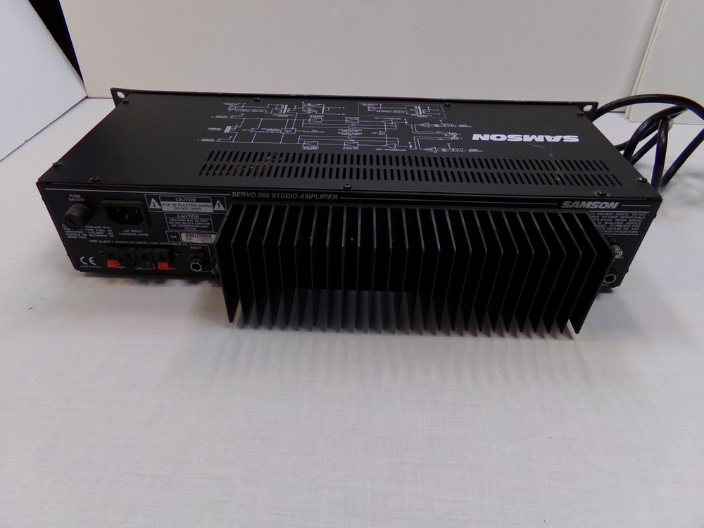 Samson Servo 260 Studio Power Amplifier 130W Stereo