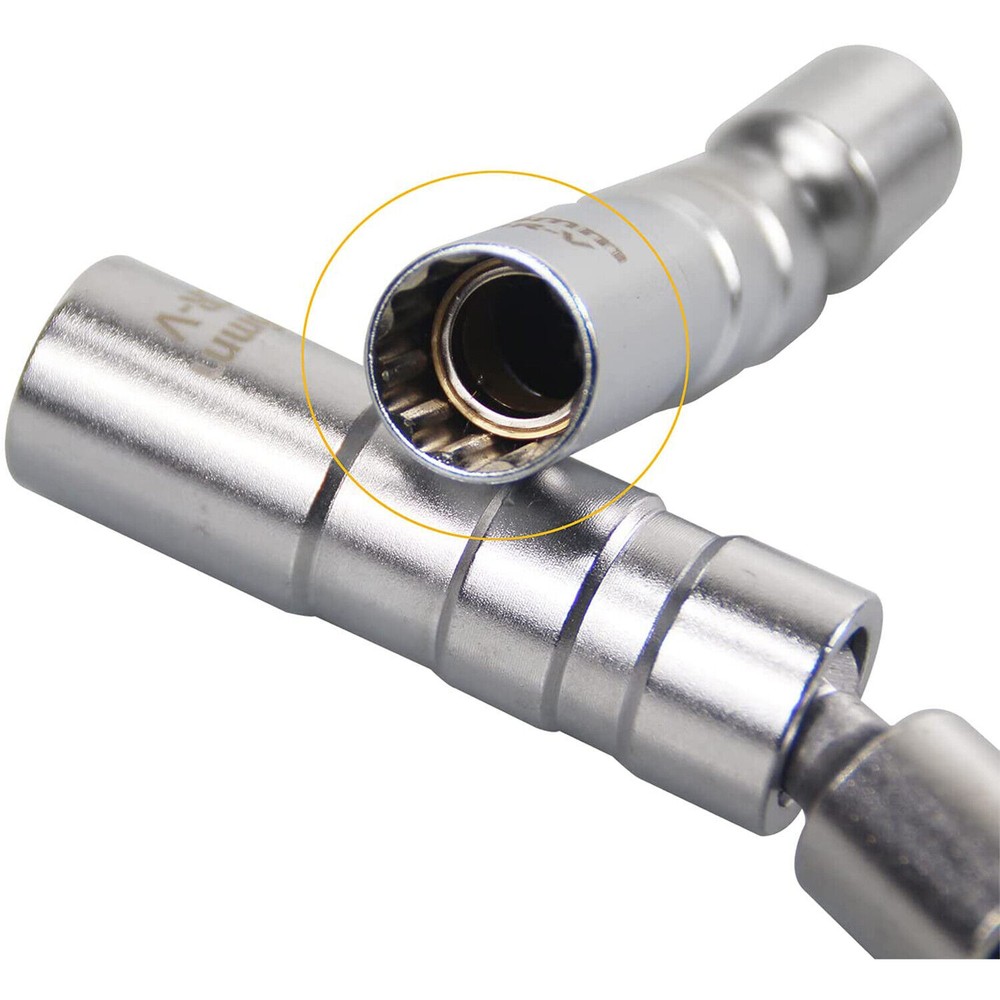 14MM 16MM Thin Wall Magnetic Swivel Spark Plug Socket 12-Point Removal Tools
