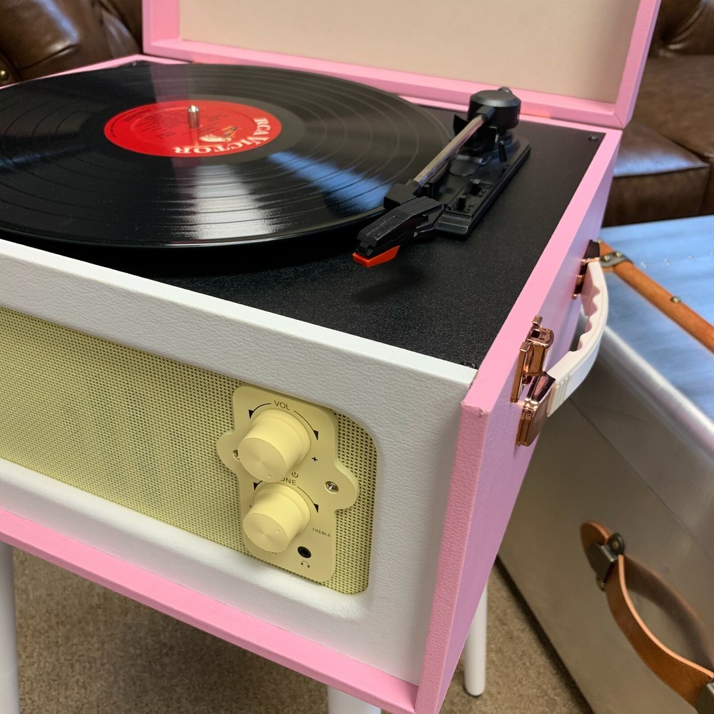 Arkrocket Discovery Bluetooth Record Player 3-Speed turntable removable legs