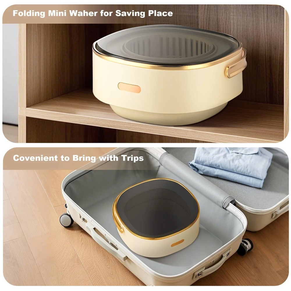 Portable Washing Machine With Spin Dryer, Fully Automatic 13L - Mini, Folding