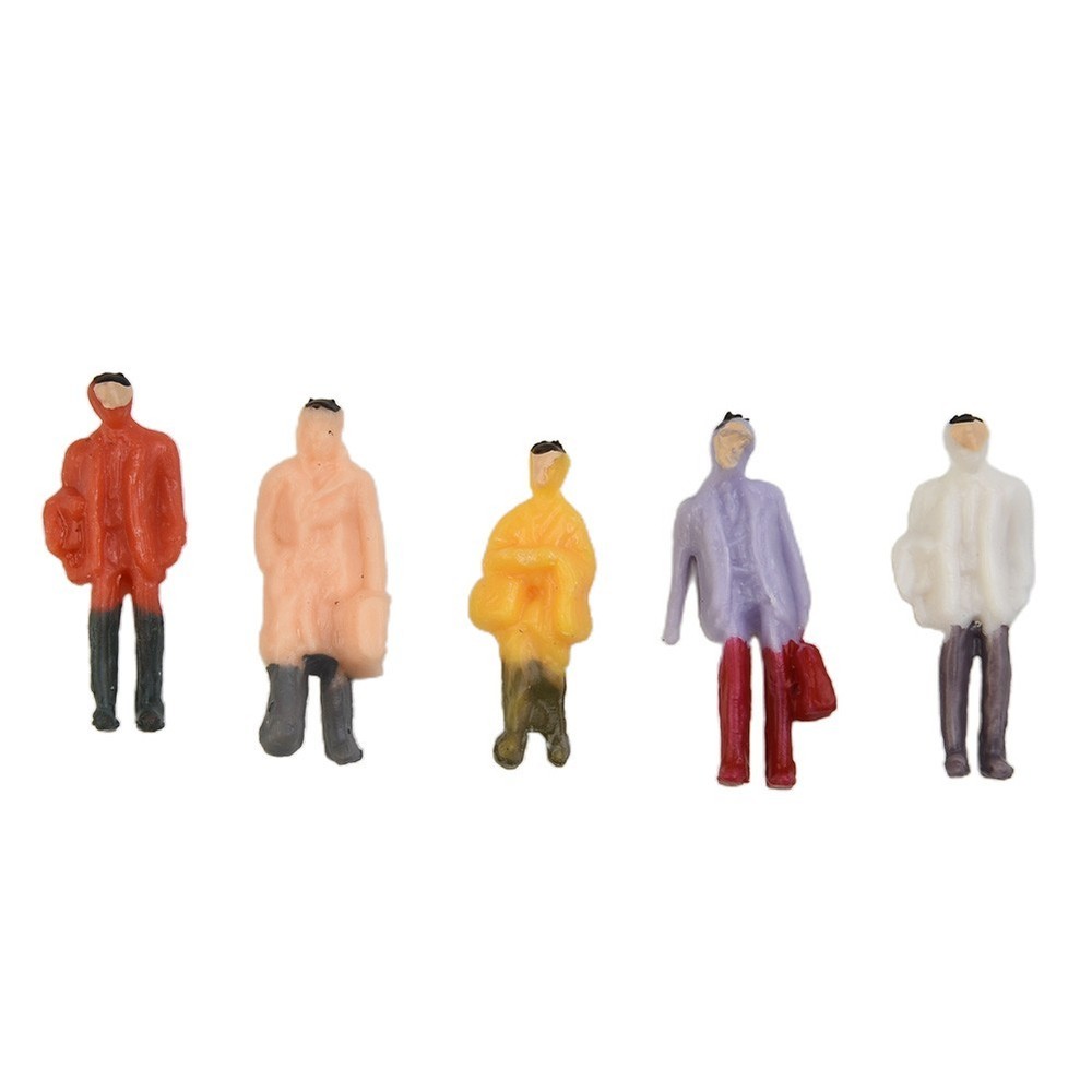 Railway Train Layout Painted Figures HO Scale Mixed Batch Model People Passenger
