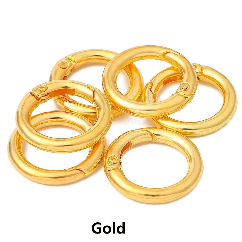 Spring Gate O Ring Openable Key Bag Belt Strap Buckle Pendant Clip Trigger Snap