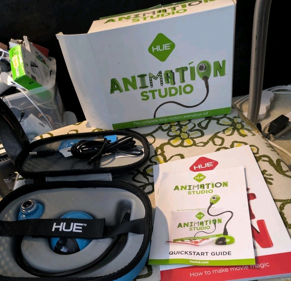 HUE Animation Studio Stop Motion Kit USB Camera Software & Book Complete No Code