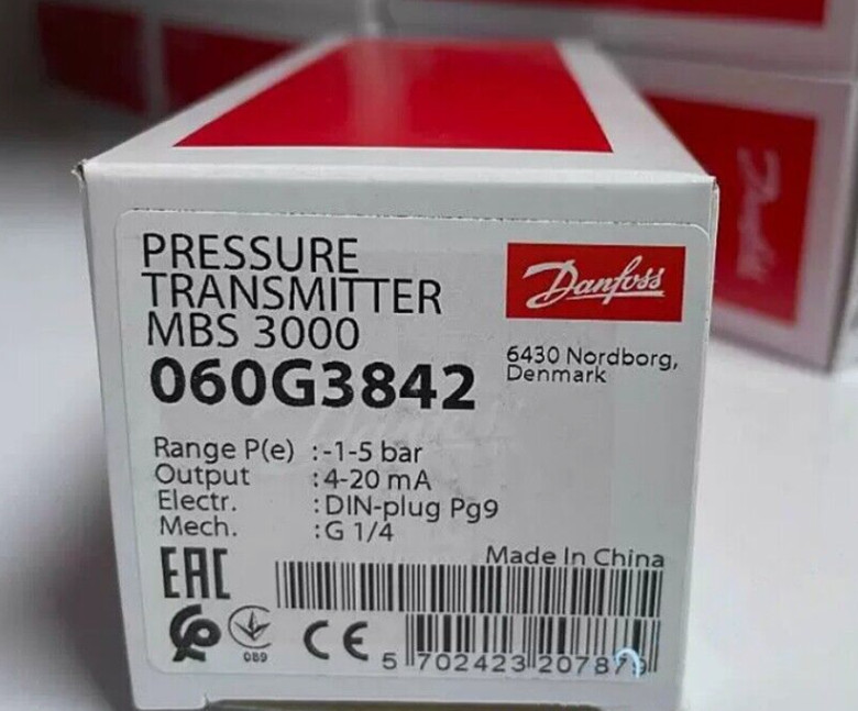 Danfoss pressure sensor MBS3000 -1~5Bar 060G3842