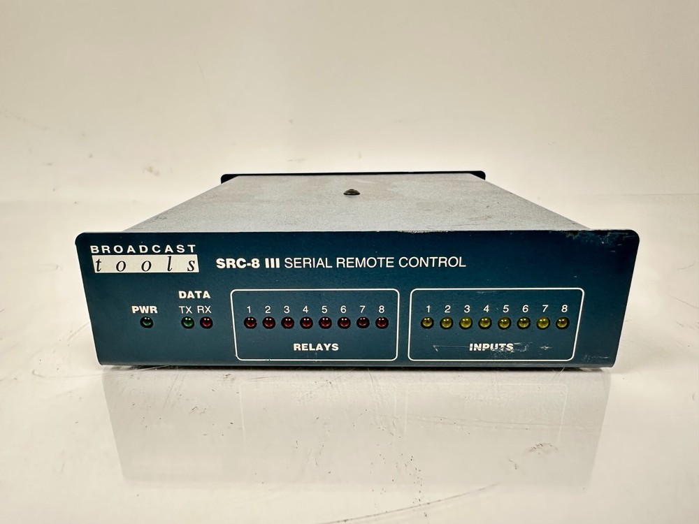 Broadcast Tools SRC-8 III Serial Remote Control Broadcast Automation Relay Box