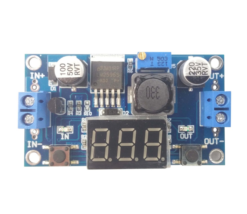 2pcs Adjustable DC-DC Buck Step Down Converter Voltage Adapter LM2596 Digital