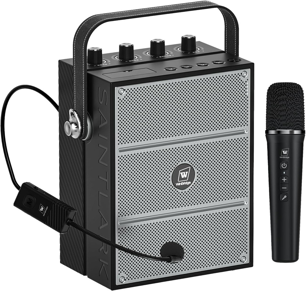 S97 60W Bluetooth Speaker Mic– Powerful Wireless Voice Amplifier with Dual Micro