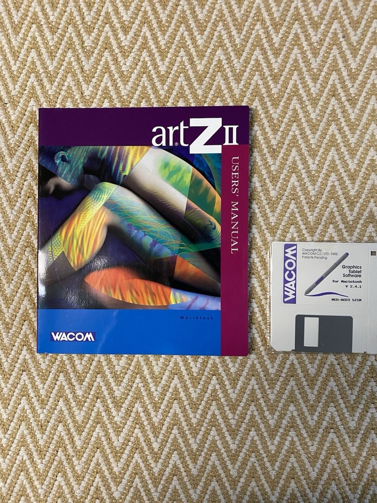 Vintage-New- Wacom Artz II Full Size Graphics Tablet For Mac