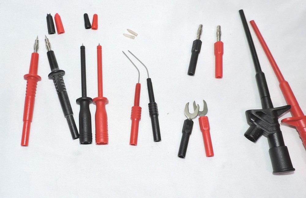 16 pc Electrical Multimeter Test Leads Set with Alligator Clips Test Hook Test