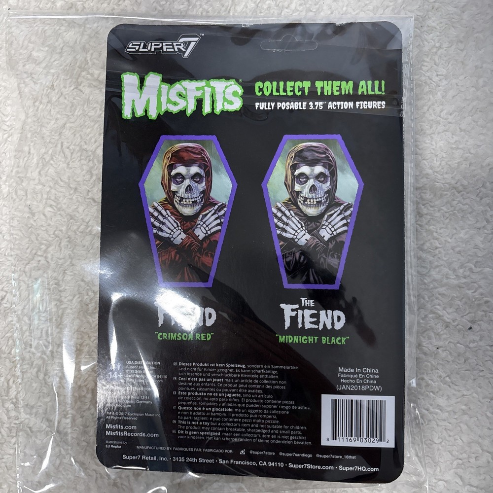 Misfits Super 7 Fiend figure original first edition Danzig Samhain