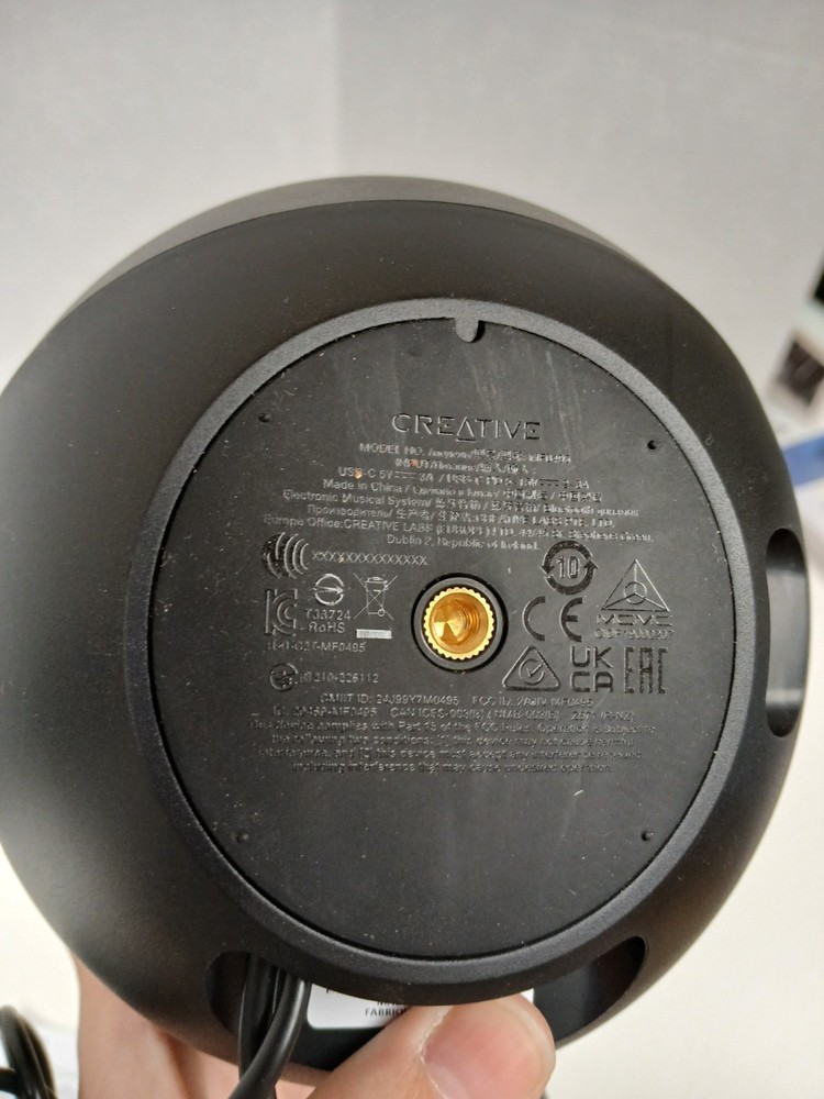 Creative Pebble X Plus USB-C Desktop Speakers, Black