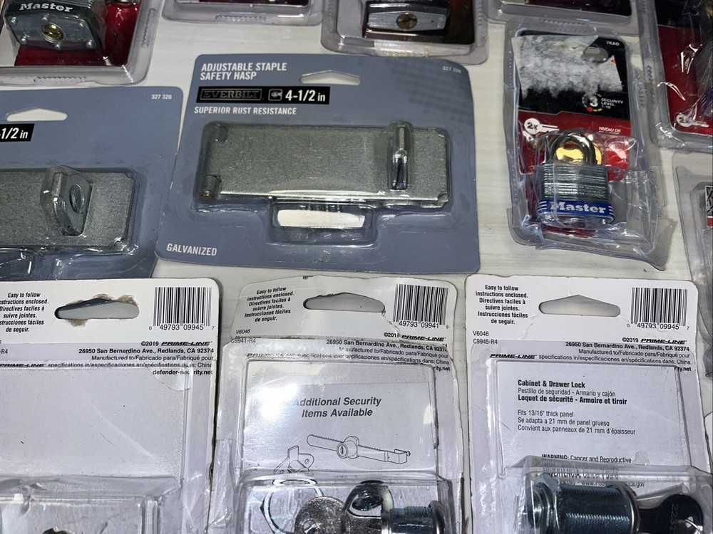 22 QTY! MIX BULK- Master Lock Padlock Universal Mailbox Mail Box Keyed Lock -NEW