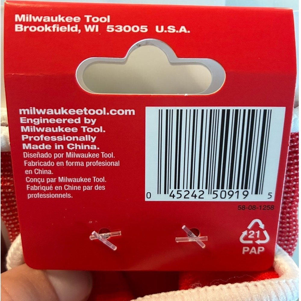 Milwaukee BUNDLE Work Gloves XL 2-Pack Cut Level 1 + Packout Tool Bag 48-22-8193