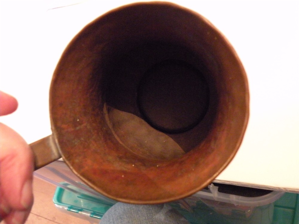 ALT119 MIDDLE EASTERN COPPER JUG EWER 7" HIGH