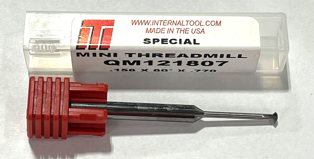 Internal Tool 156 x 60Â° x .770 Internal Tool Carbide Mini Threadmill USA Made