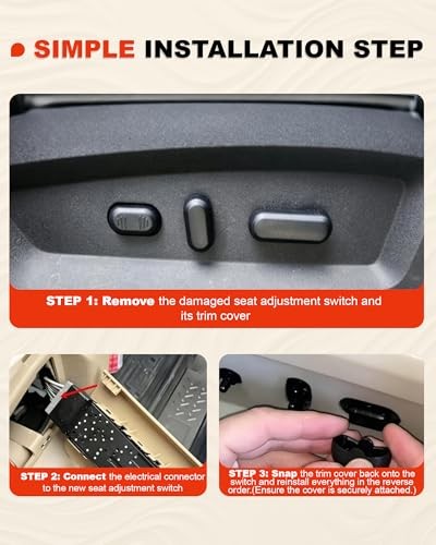 10 Way Passenger Front Right Seat Switch Compatible Front Right Passenger Side