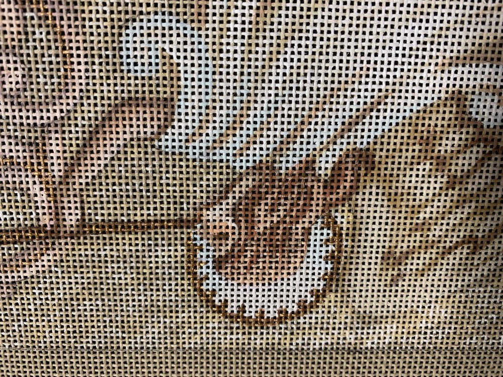 18 Count Handpainted Needlepoint Angel Canvas By Liz