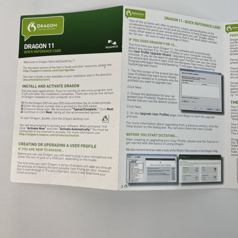 Dragon NaturallySpeaking DVD Version 11 Speech Recognition DISC Only Replacement