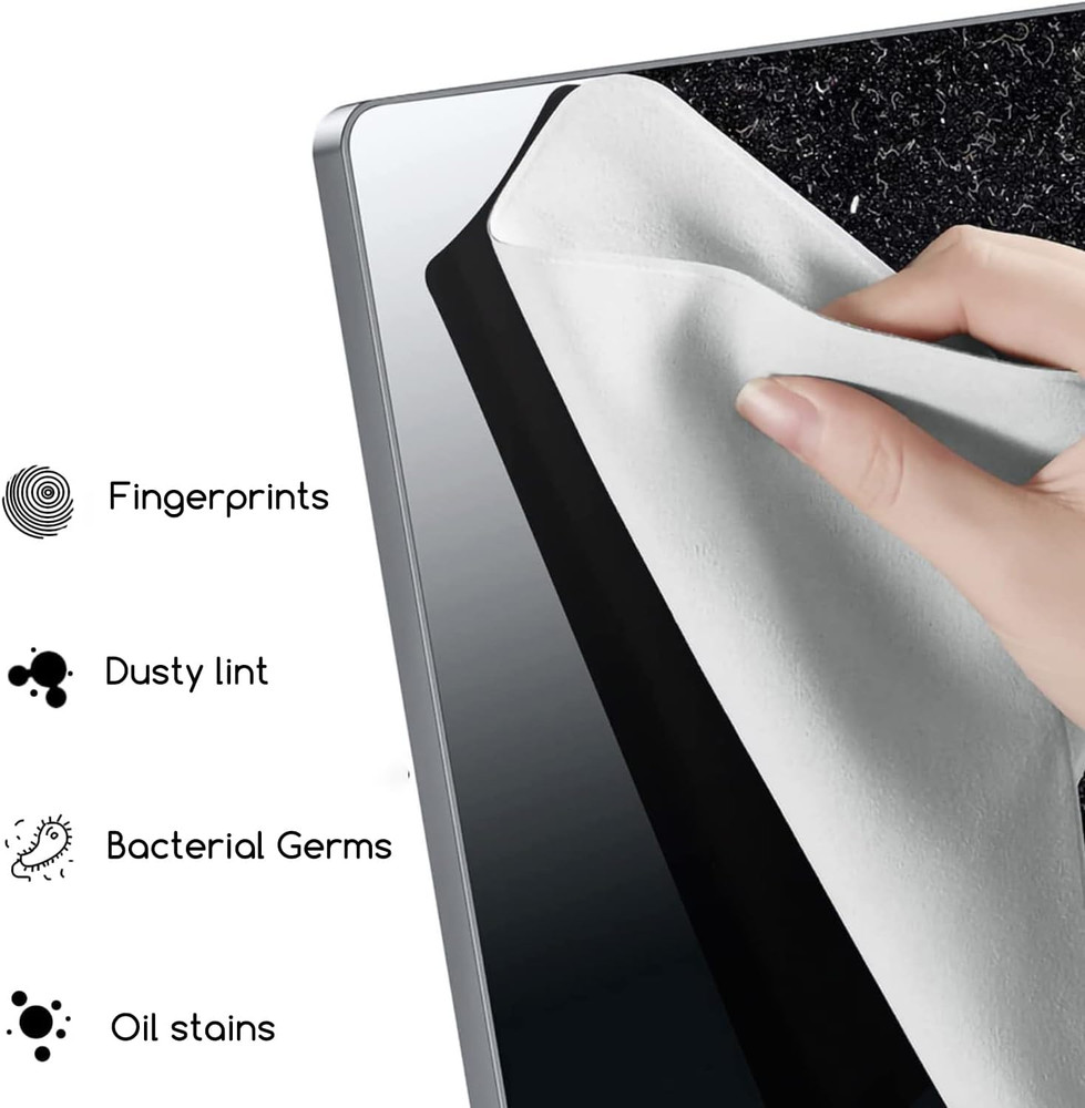 2-Pack Microfiber Liner Cleaning Cloth,Cleaning Screen Dust, Keyboard Protector