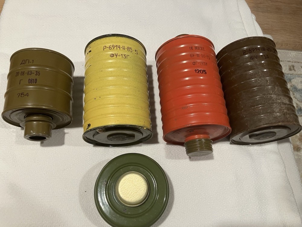 Soviet gas mask filters