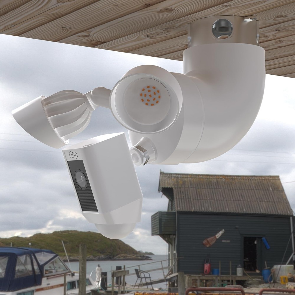 OkeMeeo Eave Mount for Ring Floodlight Cam Wired Plus/Pro, Smart White
