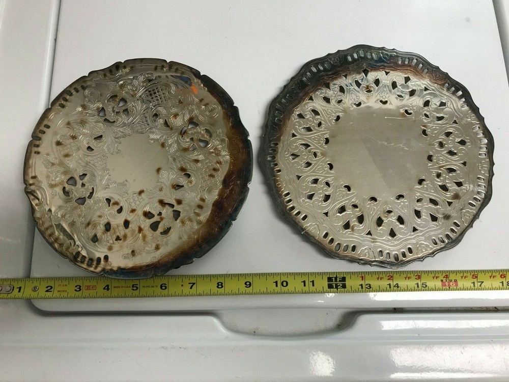 2 total items  Bridalane Made in Spain + Gorham Silver orginal TRAYS / STANDS