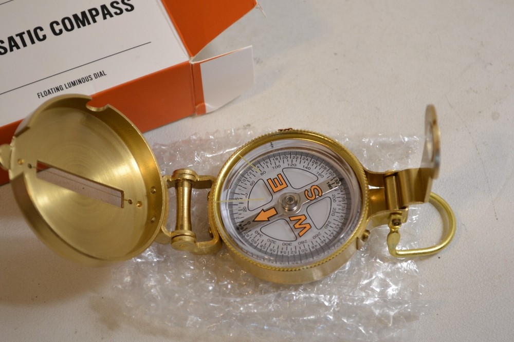Wren Bronze Lensatic Compass
