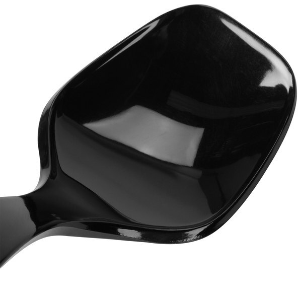 Fineline Settings 3302-BK, Platter Pleasers Black Plastic Serving Spoons, 144/CS