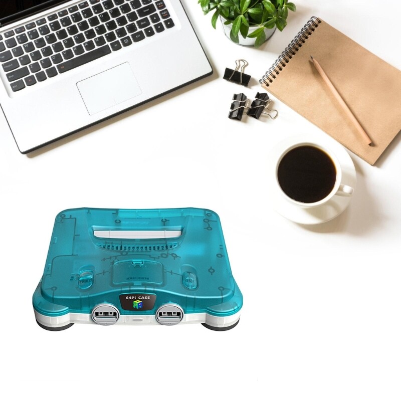 64Pi Case for 5 Easy Operation DIY Box with Safe Shutdown & Reset