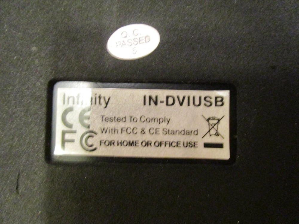 Infinity IN-DVIUSB USB Computer Transcription Foot Pedal