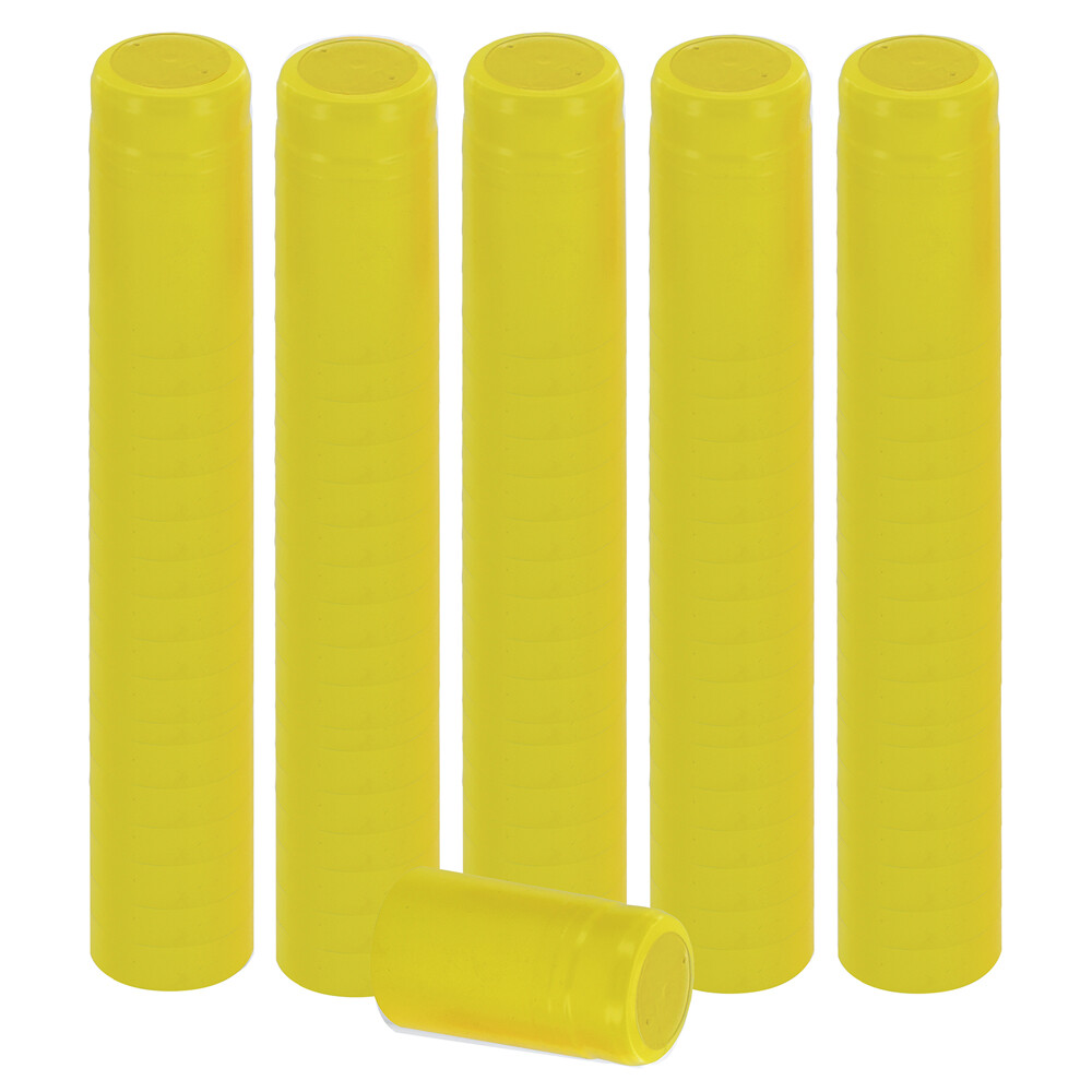 Home Brew Ohio Yellow PVC Shrink Capsules 100 count