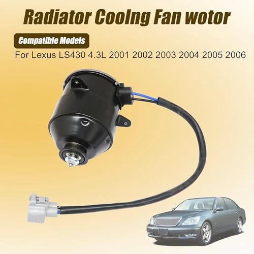 Radiator Cooling Fan Motor Driver Side Replace 16363-50030 Compatible with
