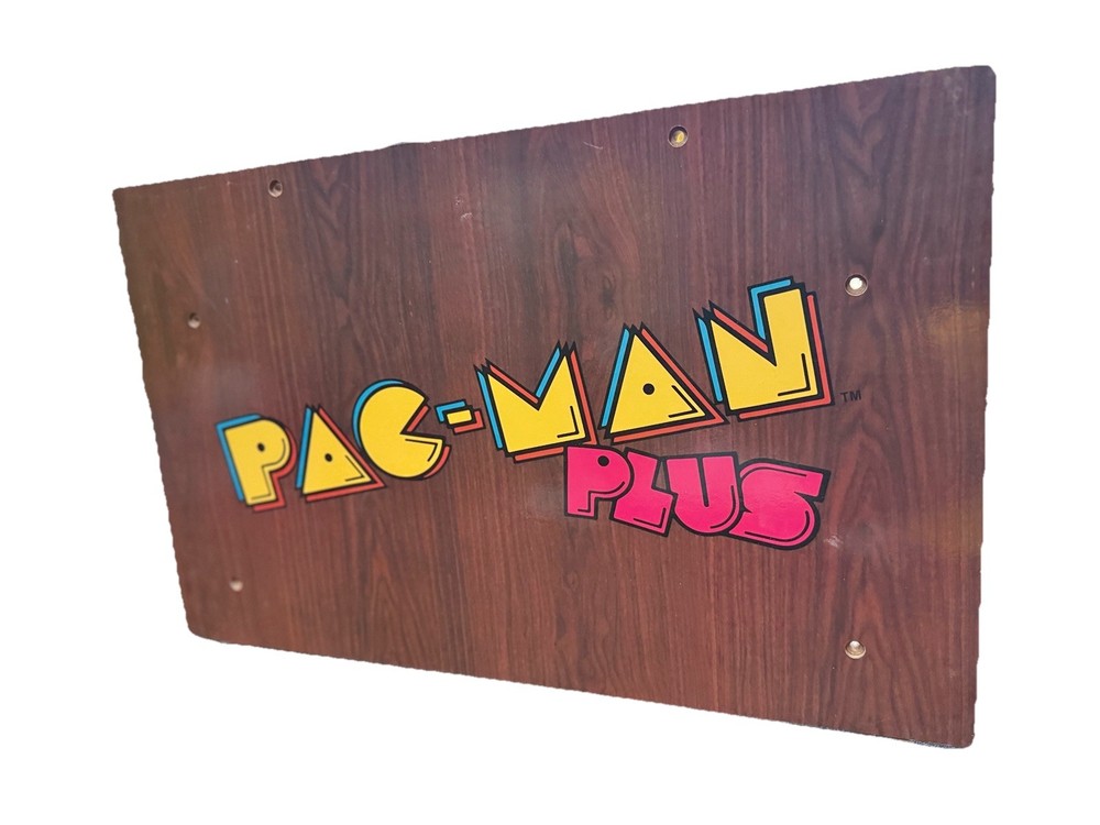 Arcade1up  - Pacman Plus Wood Riser Panel rR Only