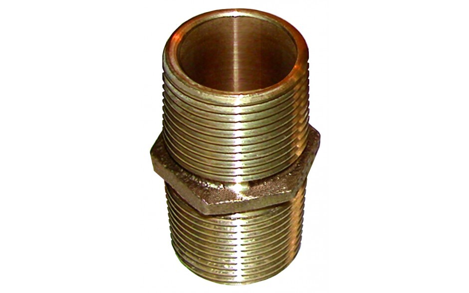 Groco 1" NPT Bronze Pipe Nipple