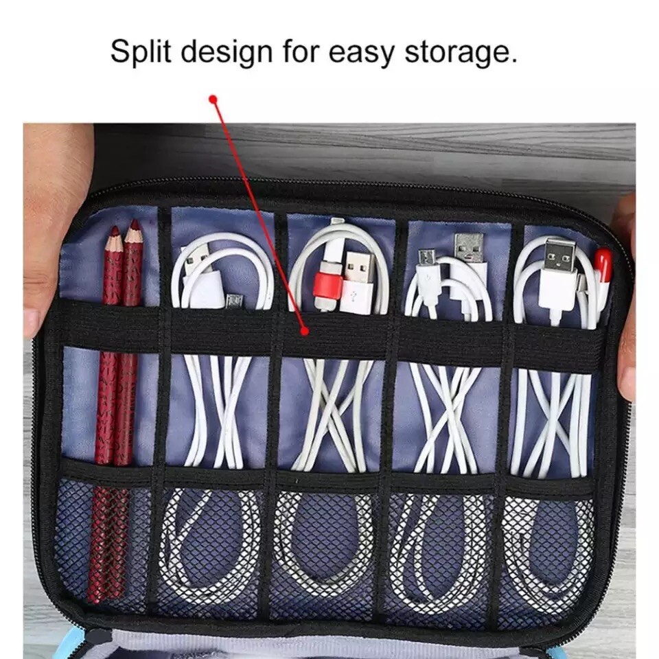 Universal Tech Organizer Travel Bag - Black