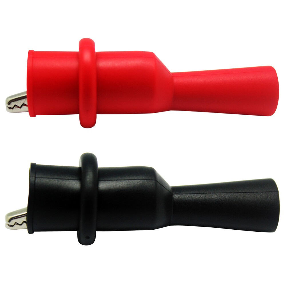 One pair Multi Meter Crocodile Clip For test probe Black Red US Ship