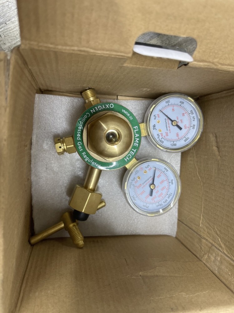 Flame Tech VMOR-22 Medium Duty Oxygen Regulator -new