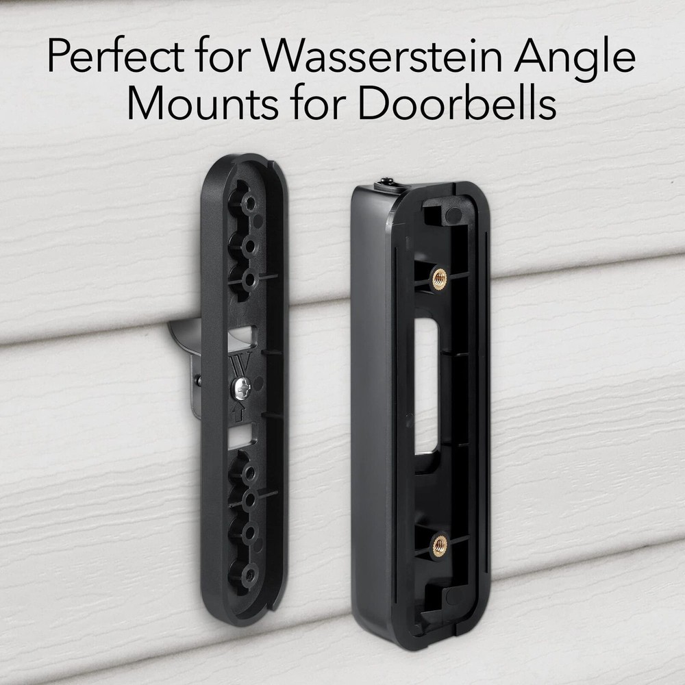 Wasserstein Doorbell Vinyl Siding Mount (Black)