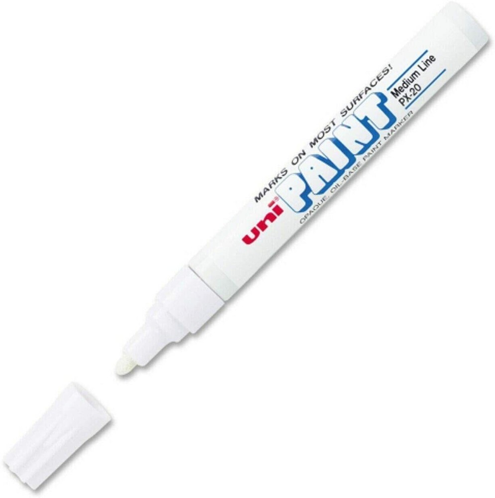 Uni-Paint PX-20 Oil-Based Medium Point Marker, White (63613) 1-Each