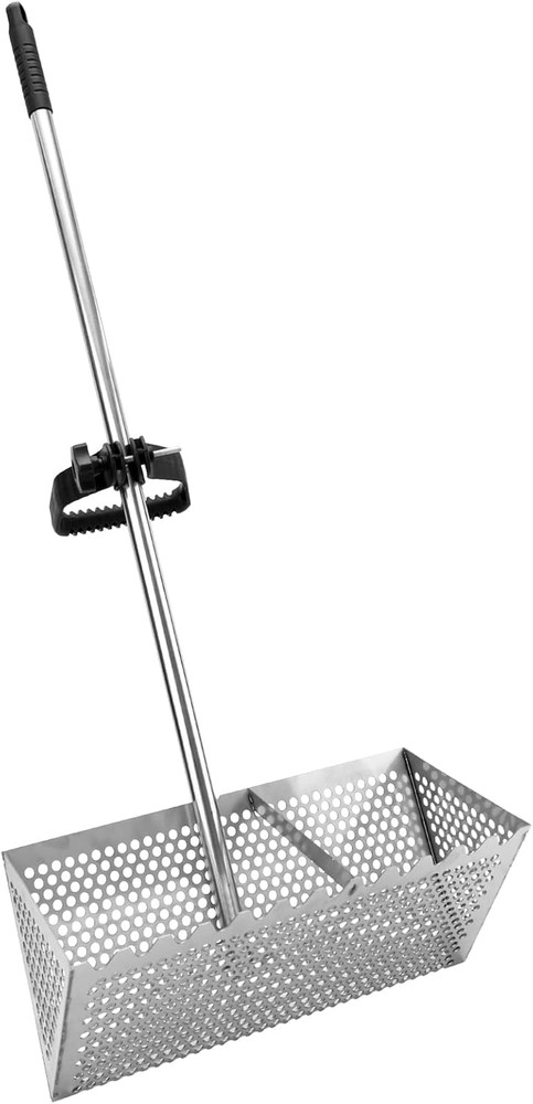 Durable Sand Flea Rake with Sharp Teeth and Wide Basket for Easy Beach Use