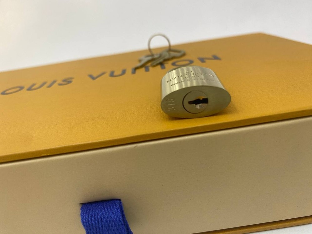 Louis Vuitton PadLock Lock 2 Key Brass Gold Number 318