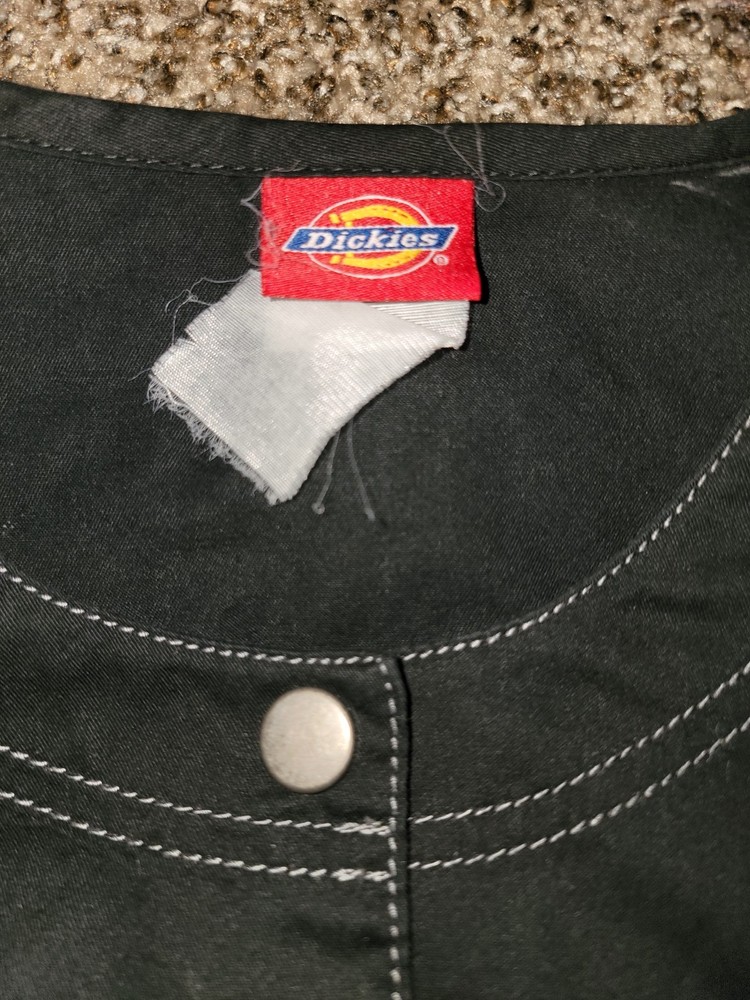 Dickies Gen Flex Juniors Scrub Jacket Sz Large Black 82409