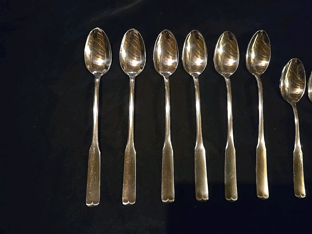 International Silver Mark II COLONIAL SCROLL Stainless Flatware 14 Piece