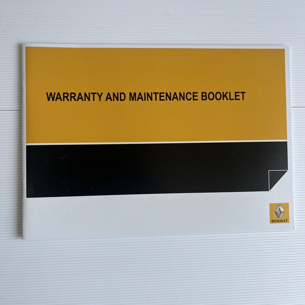 Renault Wind Service History Book Blank For All Models