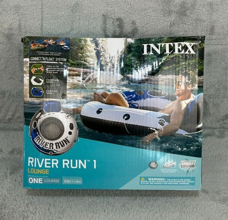 Intex River Run 1 Lounge Connect 'N Float System 53" Comfortable Backrest