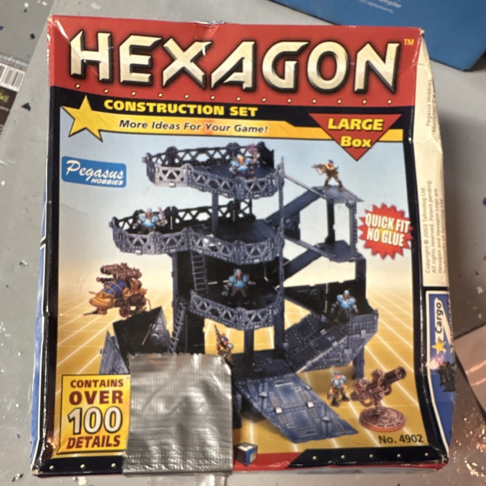 Pegasus Hobbies Hexagon Construction Set Large Box Unpainted 4902