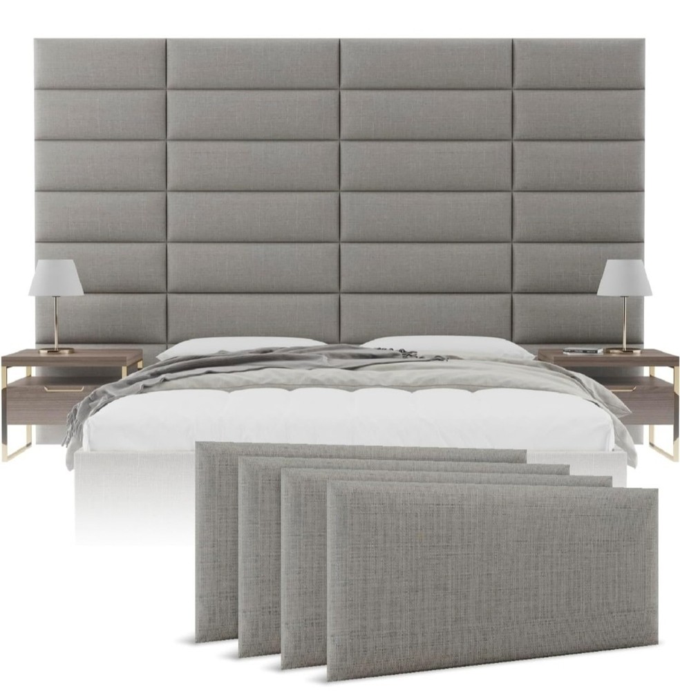 Upholstered Headboard Wall Panels, 30"x11.5"